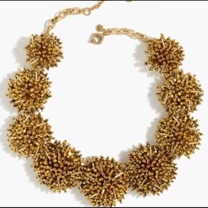 J. Crew Beaded Pom Pom Necklace